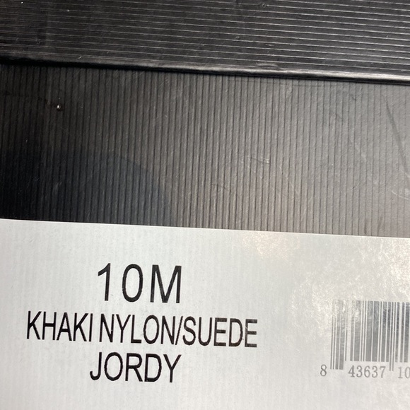 J Slides Jordy khaki green suede faux fur boots size 10 NIB - Picture 6 of 6